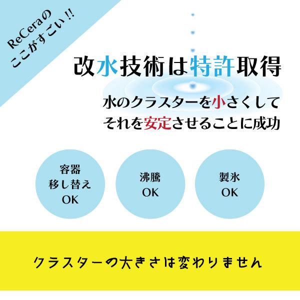 浄水ポット 本体 Re.Cera リセラ 低分子クラスター 浸透水 生成浄水