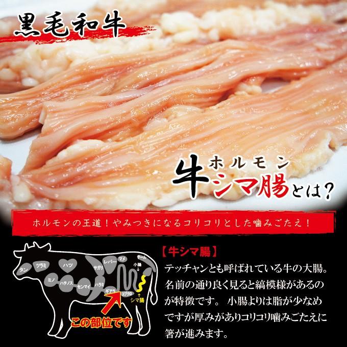 黒毛和牛国産コリぷりシマ腸　500ｇ冷凍　素材そのまま大腸　シマチョウ 内蔵 ホルモン もつ鍋 コリコリ プリプリ｜dansyaku｜02