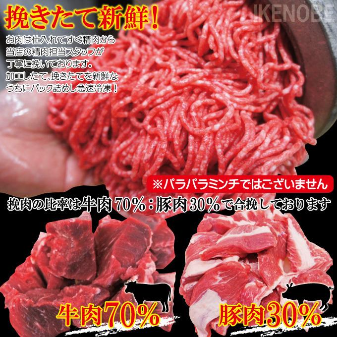 国産原料肉使用あいびきミンチ肉500g冷凍 牛70％豚30％ パラパラミンチ