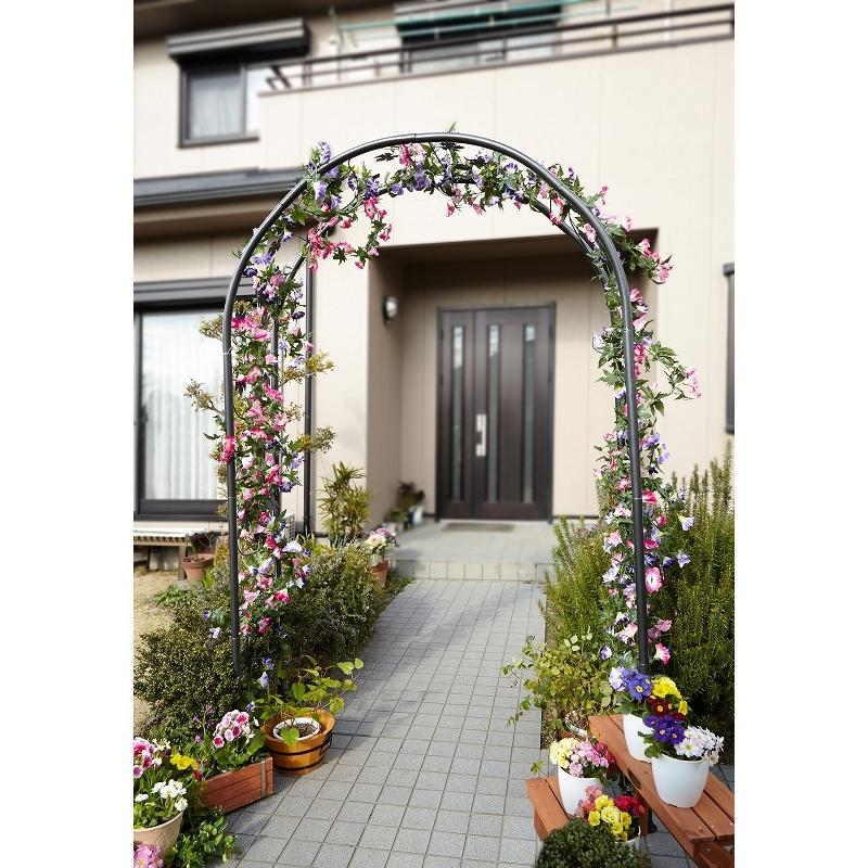 ガーデンアーチ 大型 アイアン 高さ240cm バラ用アーチ 庭 おしゃれ ローズアーチ ガーデニング 園芸 イングリッシュガーデン パーゴラ フェンス ゲート ダントツonline Yahoo 店 通販 Yahoo ショッピング