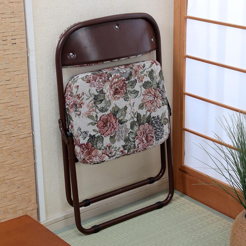 折りたためる座椅子 2脚組 座敷椅子 折りたたみ 和室 ラクラク座椅子