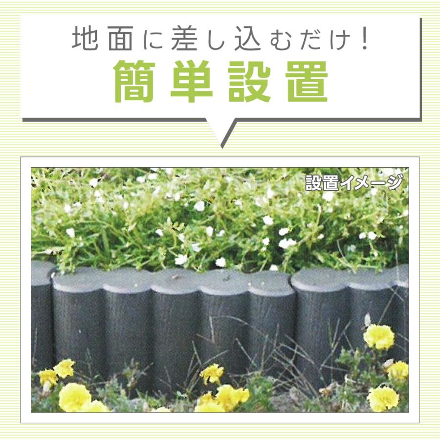 [決まったよ][お買い得品]ガーデンブロック33本セット ガーデンブロック L01 5個セット 高さ19cm 厚み9cm 庭 仕切り材 花壇