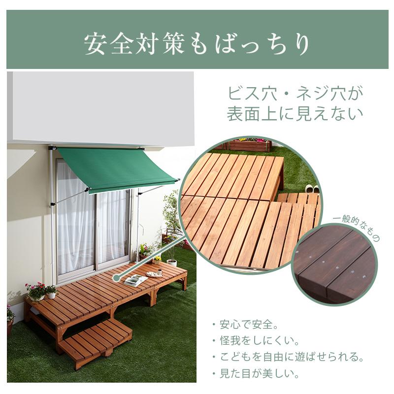 ウッドステップ パーツ 極厚天板 ウッドデッキ用 幅90cm ステップ 縁台