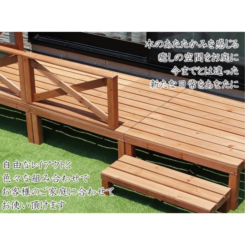 ウッドデッキ おしゃれ 0 5坪 6点セット Diyキット 白 組立簡単 天然木 縁台 ガーデニング リラックススペース 縁側 庭造り フェンス付き テラス ステップ付き ダントツonline Yahoo 店 通販 Yahoo ショッピング