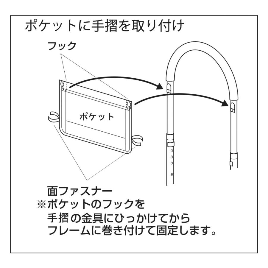 ベッド 手すり 後付け 高齢者 立ち上がり補助 ベッドガード 取り付け簡単 布団のずり落ち防止 ベッド用 転落防止 介護補助 ベッドフェンス ベッドサイドレール｜dantotsu-online｜14