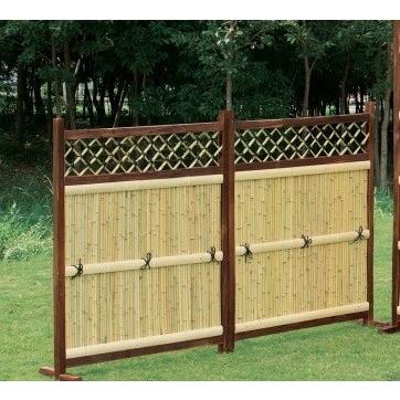 竹垣フェンス 横型2枚組 天然竹 ハイタイプ 日本庭園 庭づくり おしゃれ 竹垣 垣根 竹フェンス 目隠し 玄関 仕切り 和風 ガーデニング ブラインド ダントツonline Yahoo 店 通販 Yahoo ショッピング