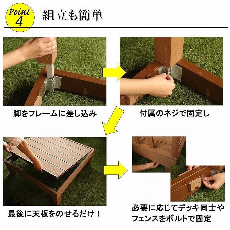 激安 ウッドデッキ 90 60cm 樹脂 パーツ おしゃれ 人工木 頑丈 組立簡単 Diyキット 腐りにくい テラス 縁台 組み合わせ自由 ガーデニング コンパクト お庭造り ストア
