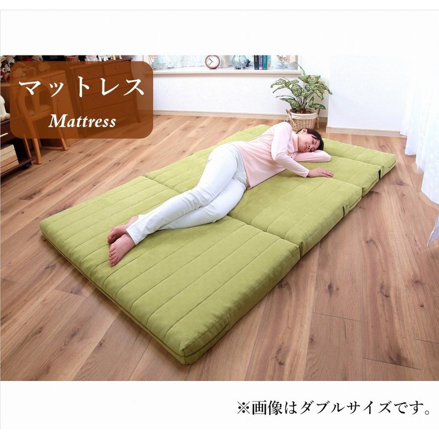 ソファベッド マットレス セミダブル 幅120cm カウチソファ おしゃれ