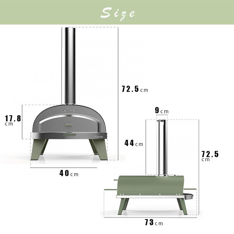ピザ窯 家庭用  ZiiPa バーベキュー アウトドア 窯  本格 ピザ オーブン グリル  BBQ 料理 ナン 持ち運び 直火 屋外 折りたたみ　コンパクト 移動 ポータブル｜dantotsu-online｜07
