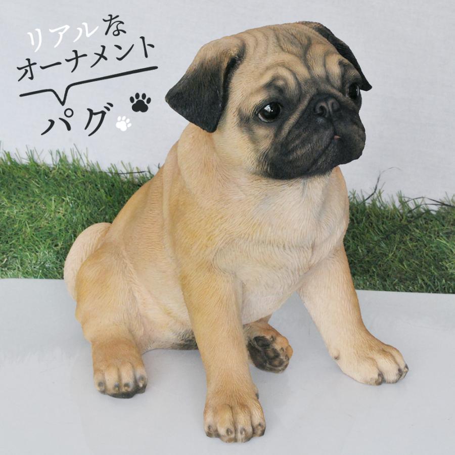 ガーデンオーナメント パグ 犬 リアル 置物 庭 かわいい お座り 動物 本物そっくり オブジェ おしゃれ ガーデニング 外国風 ガーデンマスコット Bjv ダントツonline Yahoo 店 通販 Yahoo ショッピング