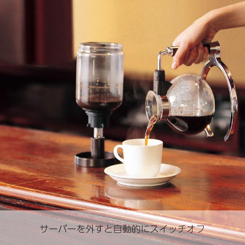 ツインバード 国産 コーヒーメーカー 電気式 サイフォン式 CM-D854BR