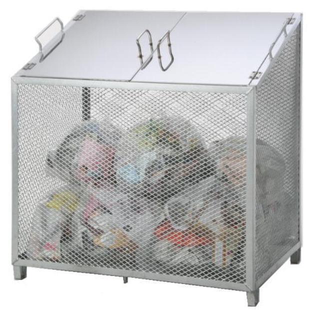 ステンレス製ゴミ収集ボックス ゴミ箱 ゴミステーション(フタなし