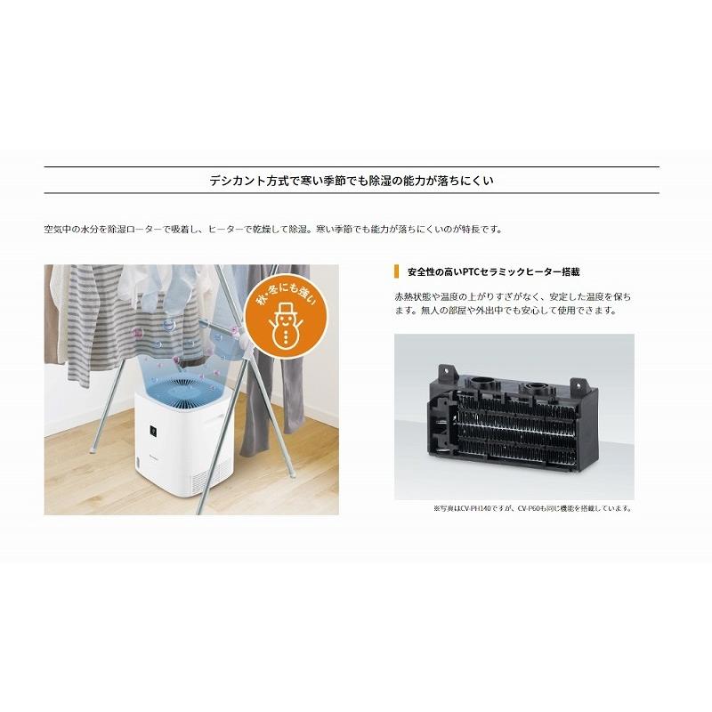 シャープ　プラズマクラスター除湿器　CV-P60W　　　除湿機　湿度　調湿　梅雨　湿気　じめじめ｜dantotsu-online｜06