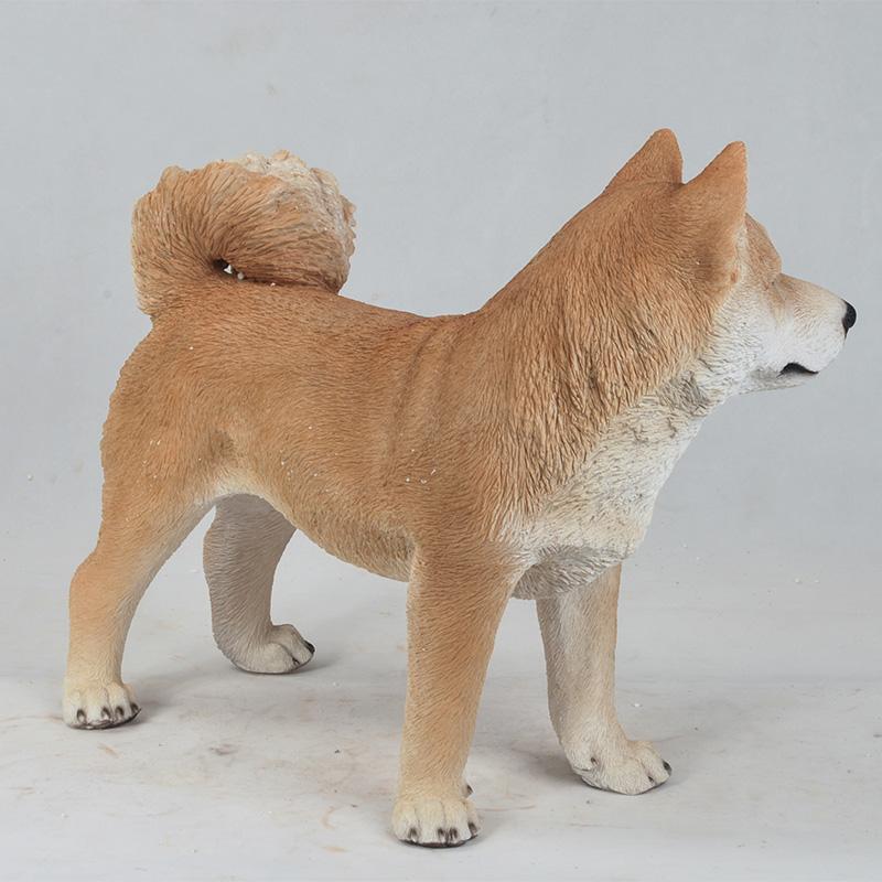 左向き柴犬 柴犬 犬 横向き オーナメント ガーデンオーナメント