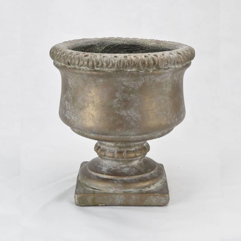 植木鉢 アンティーク調 おしゃれ 北欧 28cm トロフィー型 クラシック ナチュラル かわいい レトロ 庭造り 陶器 シンプル 観葉植物 外国風 ガーデン ガーデニング