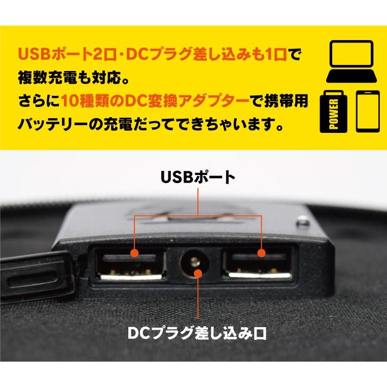 ソーラーパネル 太陽光 60W USB 2口 発電 パネル コンパクト