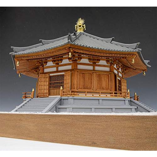 ウッディジョー 1/75 法隆寺 夢殿 木製模型 組み立てキット 