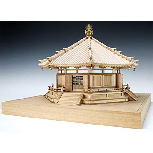 ウッディジョー 1/75 法隆寺 夢殿 木製模型 組み立てキット 