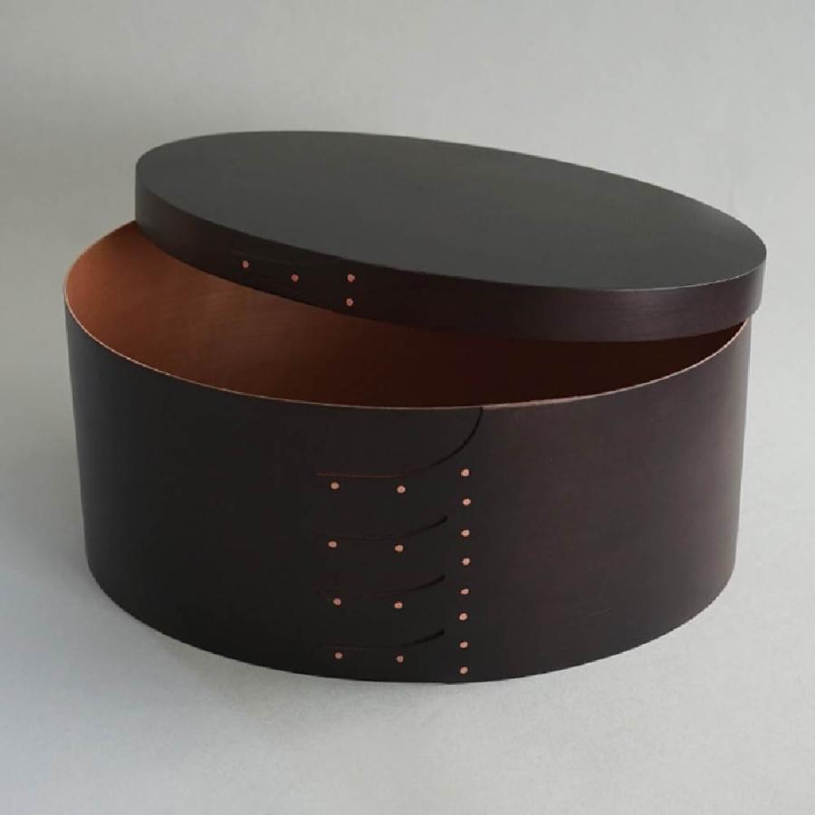 シェーカー オーバルボックスL ブラック 木製 32cm シェーカー