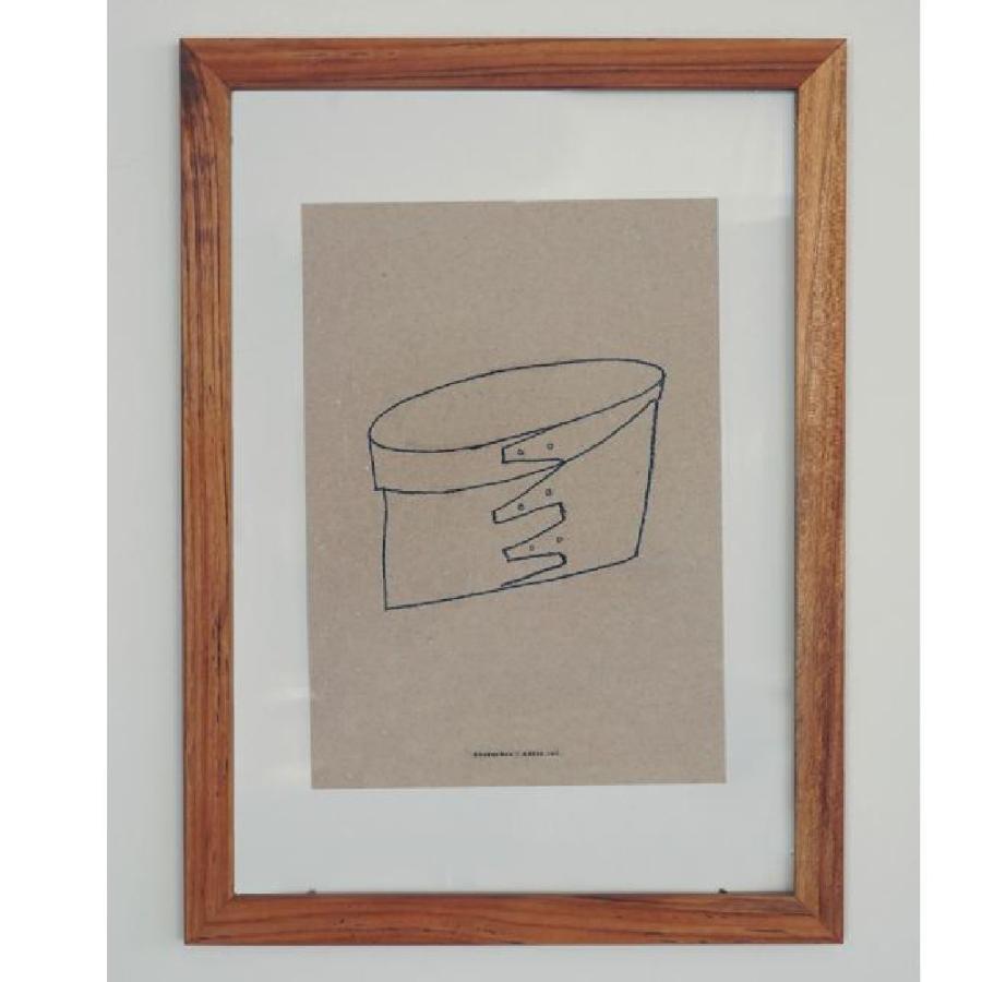 TEAK FRAME CLEAR A3 チークフレーム クリア アクリル 透明 木製 木枠