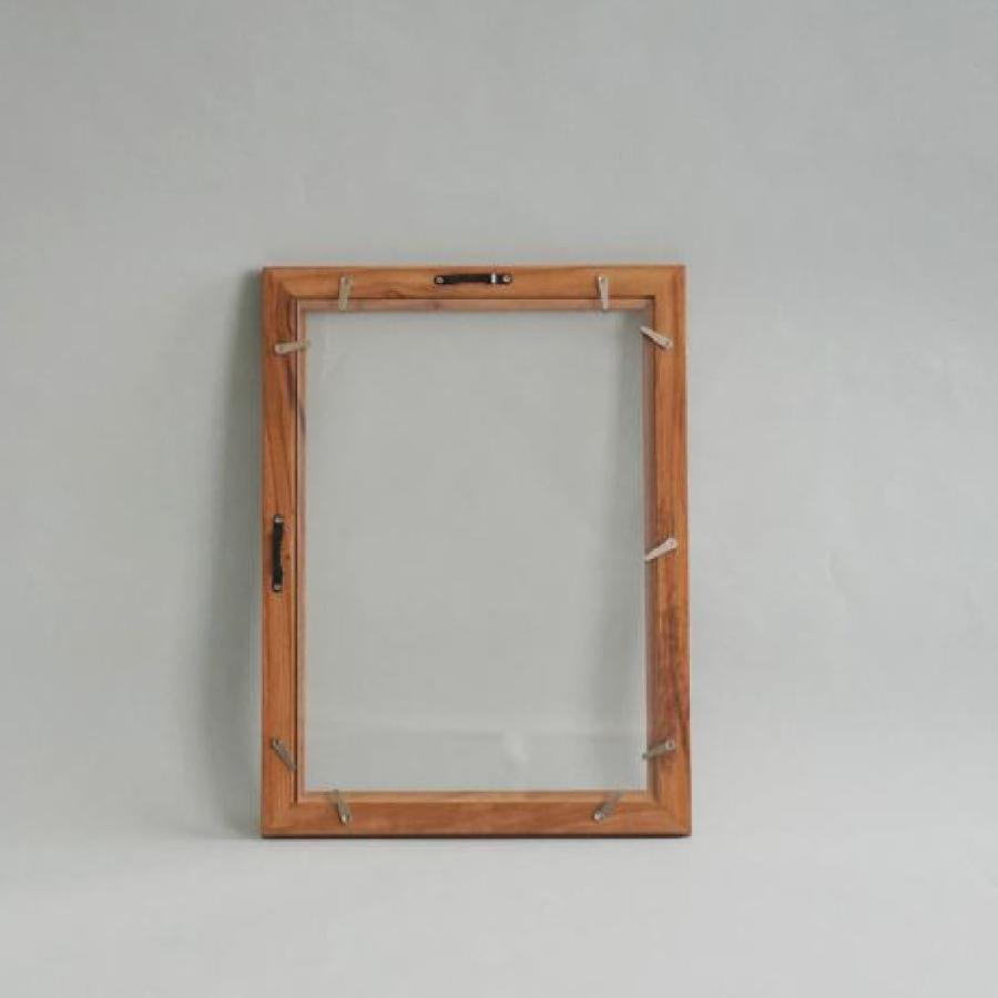TEAK FRAME CLEAR A3 チークフレーム クリア アクリル 透明 木製 木枠