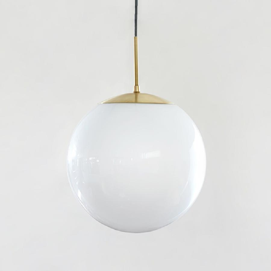 LOSKA pendant light L 直径30cm E26 LED専用 ペンダントライト 照明セット 透明 乳白色 真鍮 ゴールド 照明器具 シンプル 北欧 おしゃれ 長さ調整｜dapper-s-room｜20