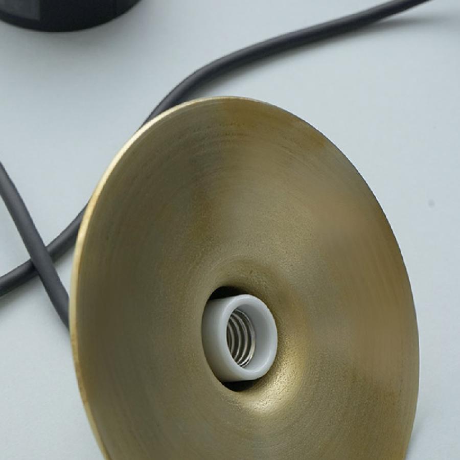 ブラス ペンダント ライト 100cm E17 灯具セット 真鍮 ヘラ絞り 北欧