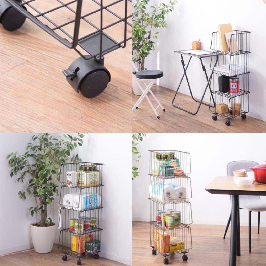 【送料無料・新品未使用】スタッキングワゴン　シンプル　オシャレ　什器　店舗　人気 楽天市場】【最大2000円OFFクーポン配布中】 Ernest