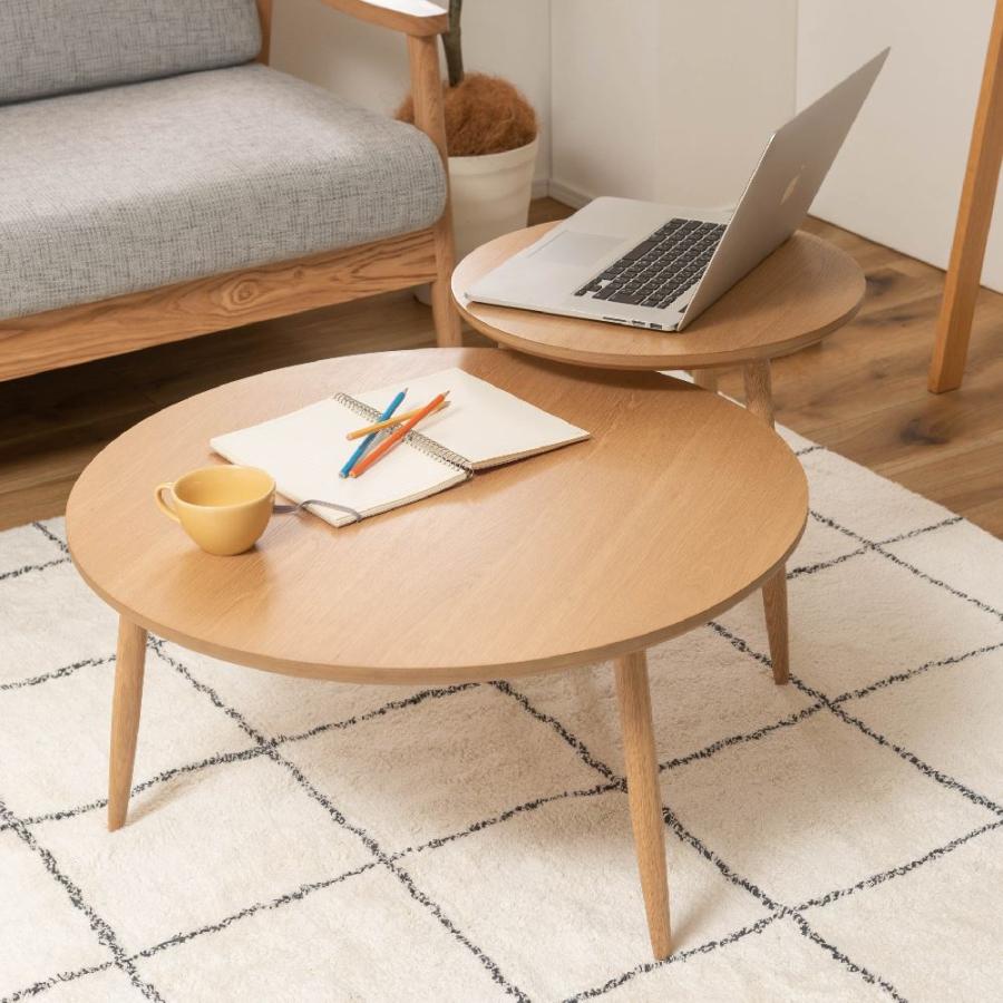 オーク ラウンドテーブル Oak Round Table L オークラウンドテーブルL 直径70cm 高さ36cm 3本脚