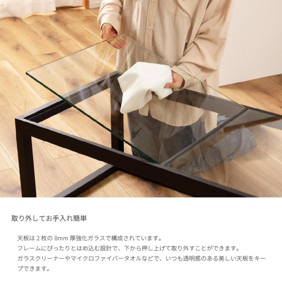 Nordic Simple Glass Table ノルディックシンプルガラステーブル