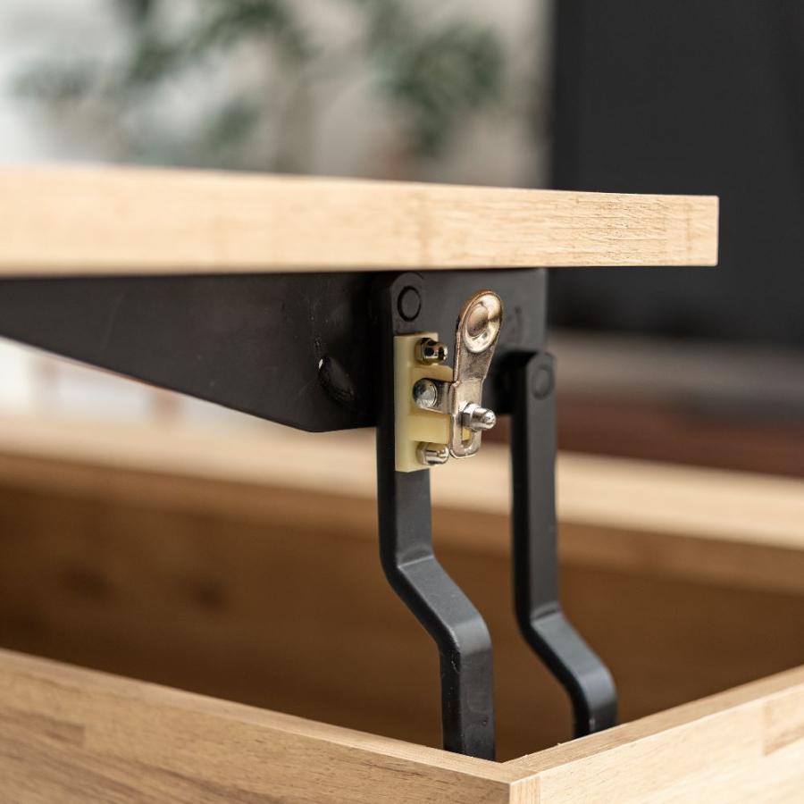 2Way Center Table 2Wayセンターテーブル 木目調 幅90cm 昇降テーブル 高さ2段階 北欧 ミッドセンチュリー スチール脚 収納 パソコン ソファ_14