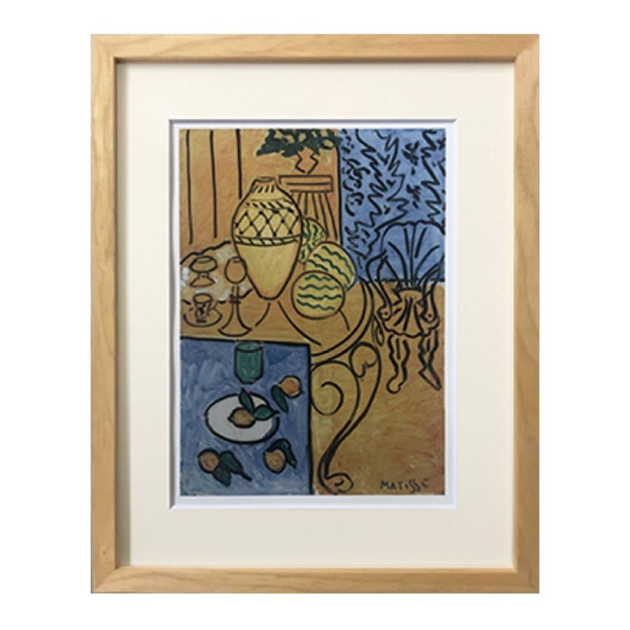 Interior in Yellow and Blue マティス ポスター アートフレーム 絵画 