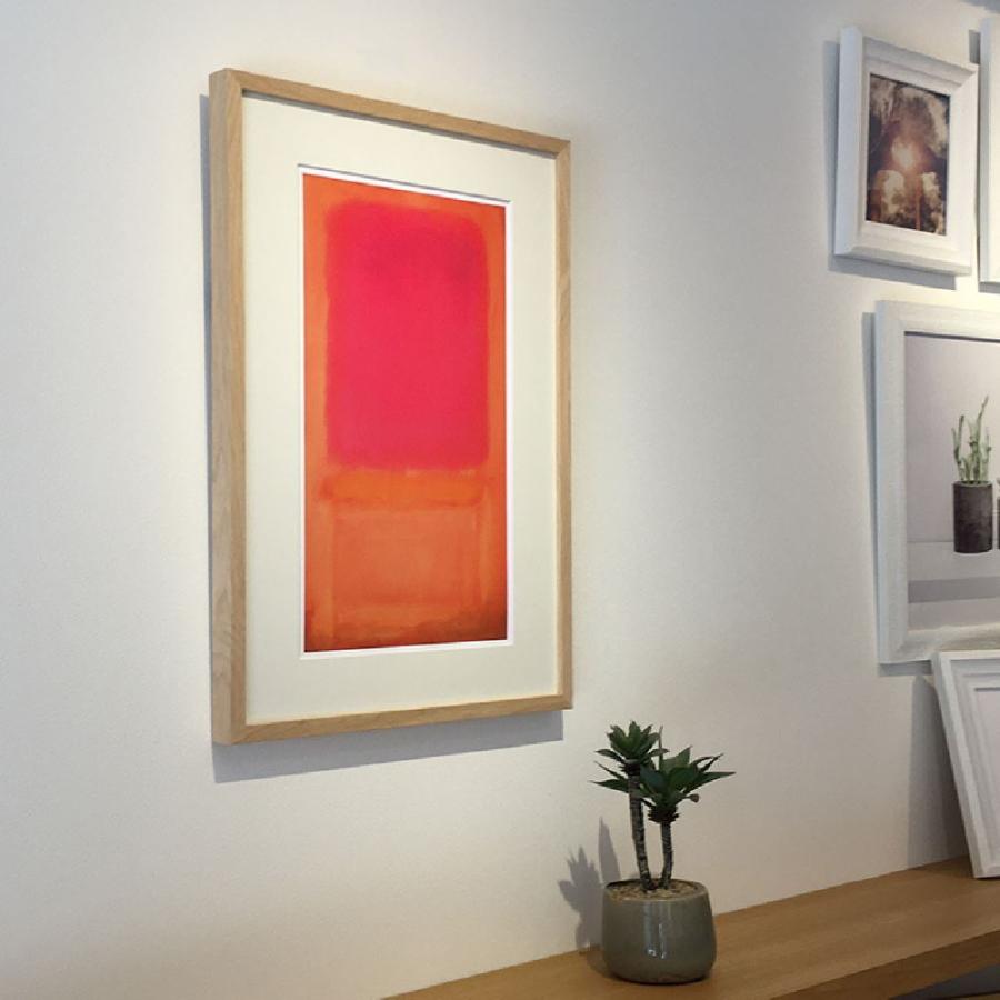 Violet Center, 1955 マーク・ロスコ アートポスター 天然木