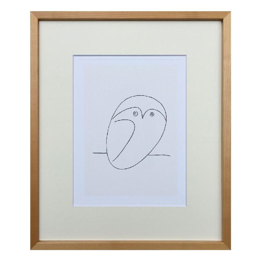 【新品・未使用】パブロ・ピカソ「フクロウ」壁掛けアート・インテリア Le hibou フクロウ ピカソ ポスター アートフレーム 絵画