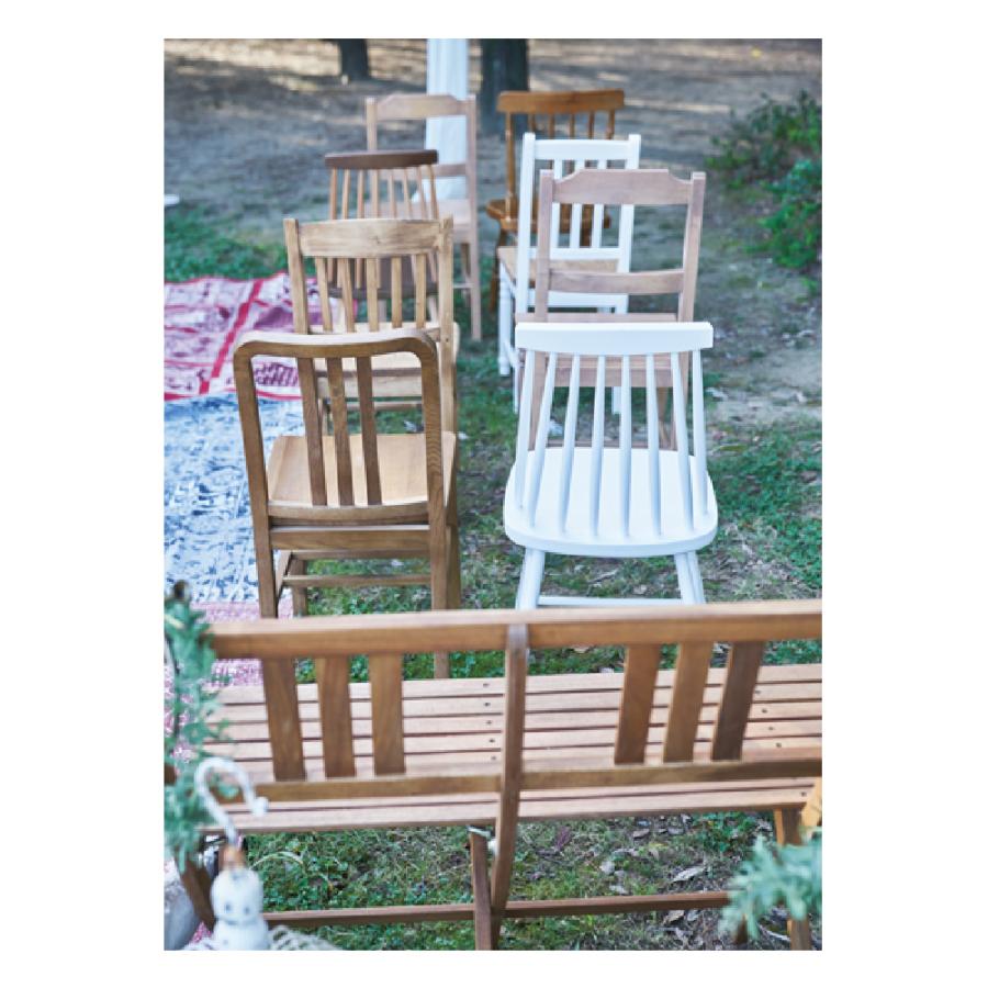 ダイニングチェア 4脚セット 木製 ウィンザーチェア風 レトロ