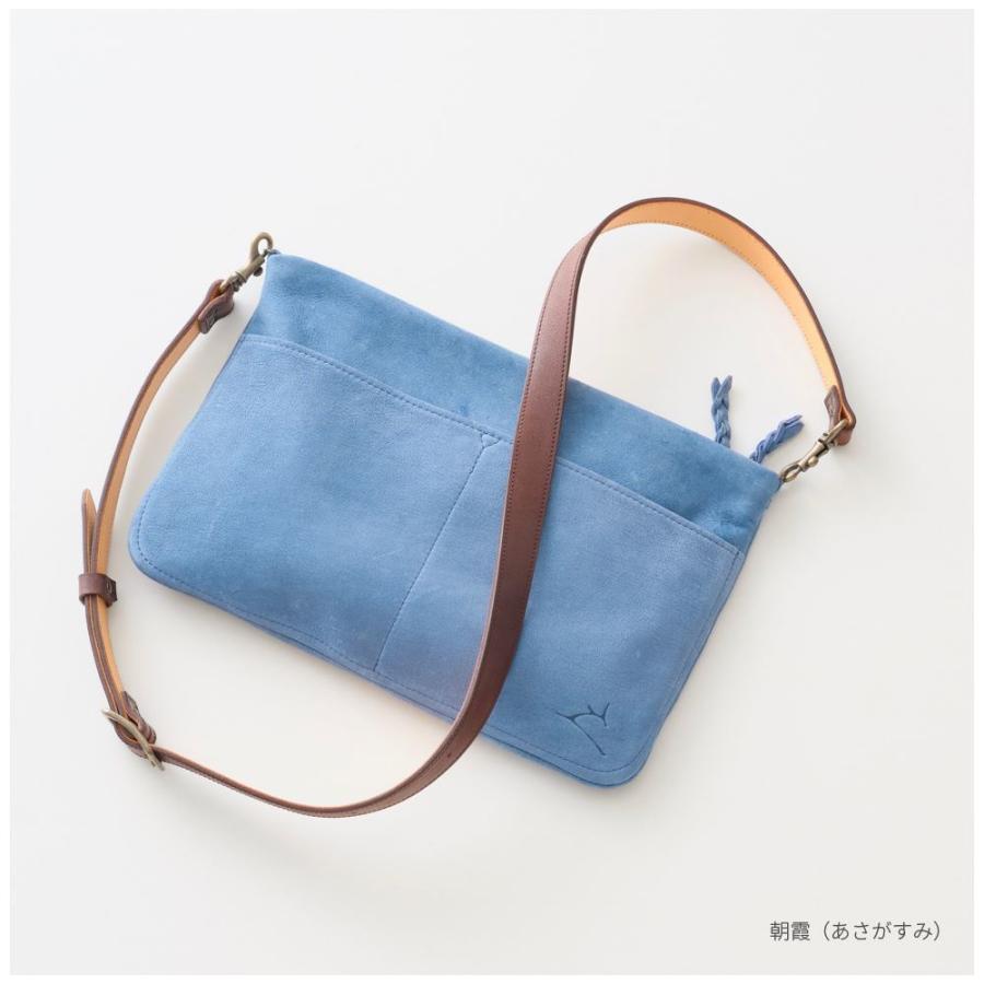 サコッシュ 鹿革 ハンシカ レディース メンズ バッグ ブランド レザー