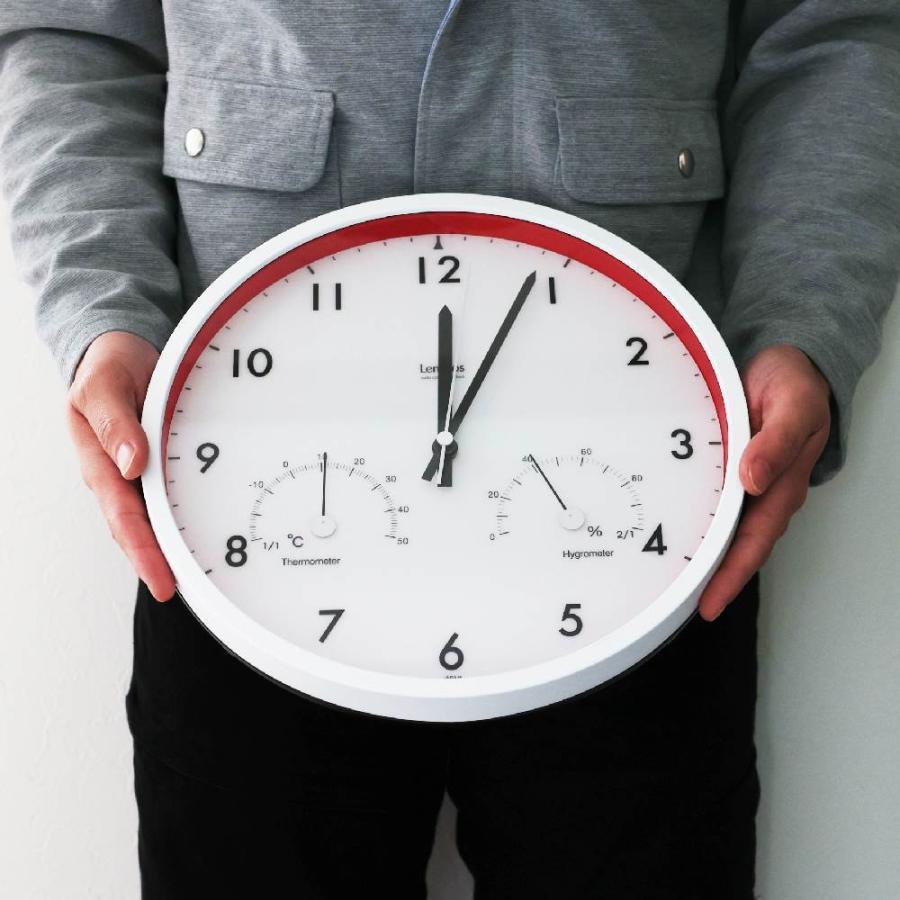 Lemnos 壁掛け時計 Air clock 電波時計 温度計 湿度計 熱中症 Lemnos 壁掛け時計 Air clock 電波時計 温度計 湿度計 熱中症