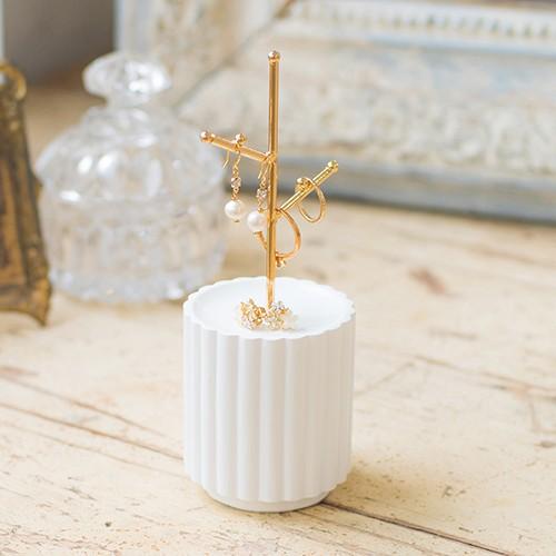 アクセサリースタンドケース ホワイト ゴールド かわいい おしゃれ 小物収納 Strb Nes 350 169 Dapper S Room 通販 Yahoo ショッピング