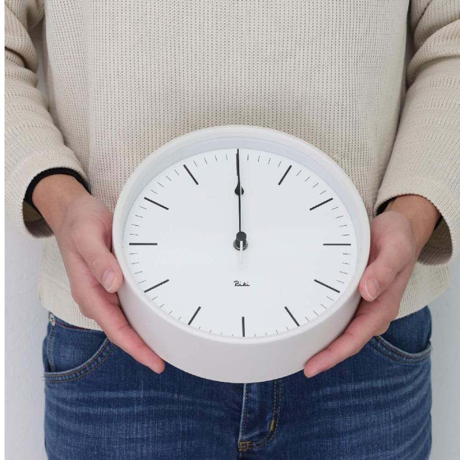 Lemnos 壁掛け時計 RIKI STEEL CLOCK 棒指標 数字指標 電波時計 Lemnos 壁掛け時計 RIKI STEEL CLOCK 棒指標 数字指標 電波時計