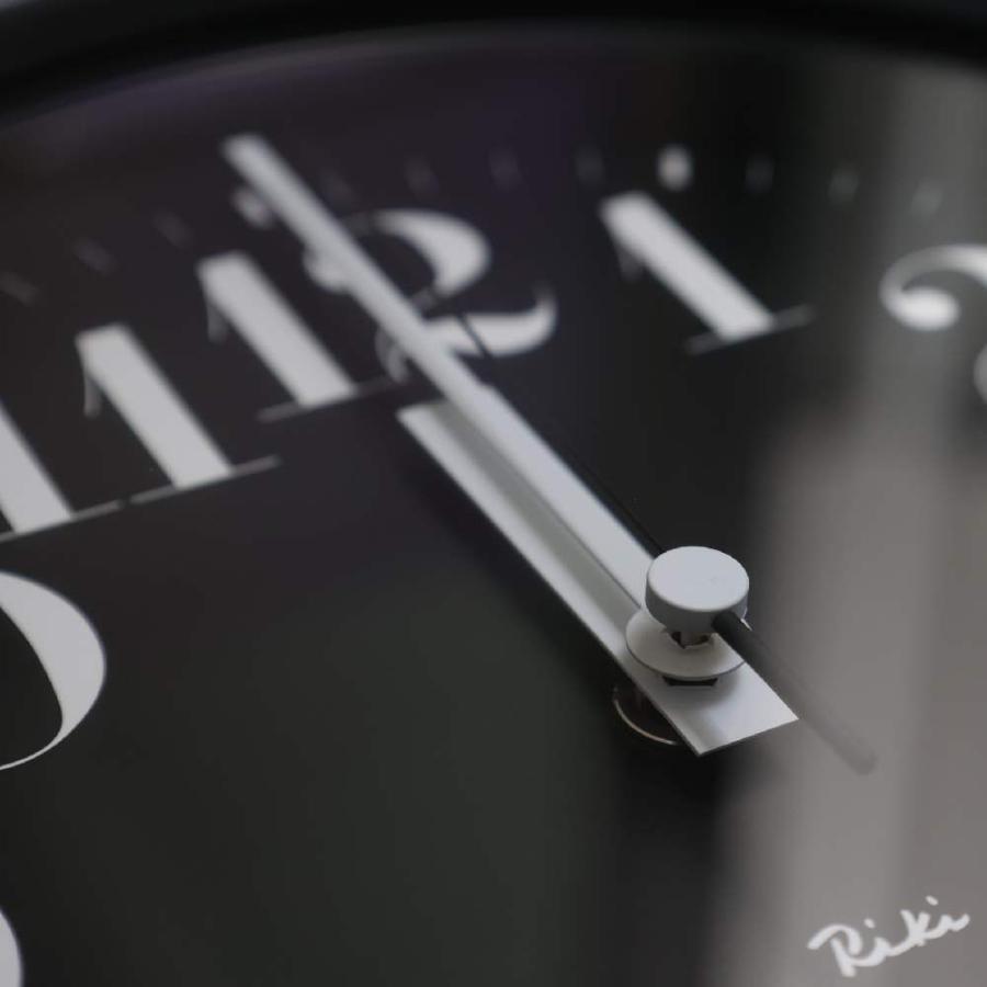 Lemnos 壁掛け時計 RIKI STEEL CLOCK 棒指標 数字指標 電波時計 Lemnos 壁掛け時計 RIKI STEEL CLOCK 棒指標 数字指標 電波時計