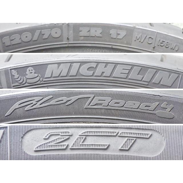 専用　中古　M ミシュラン（MICHELIN） 120/70R17 58W MICHELIN PiLOT Road4 2CT 中古