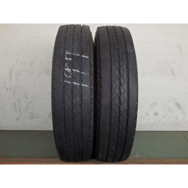 L14466-ブリヂストン R205 205/80R17.5 120/118L 中古 7分山 2本  