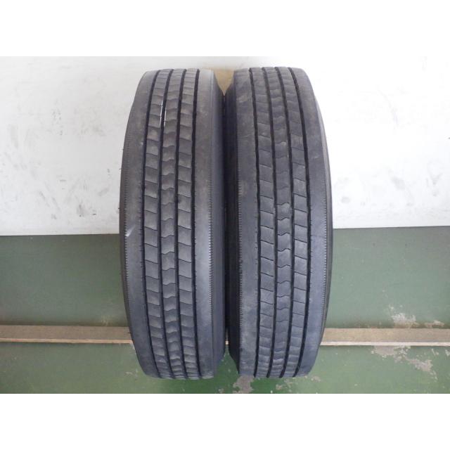 L16442-ダンロップ SP122 225/80R17.5 123/122L 中古 2本セット サマー 