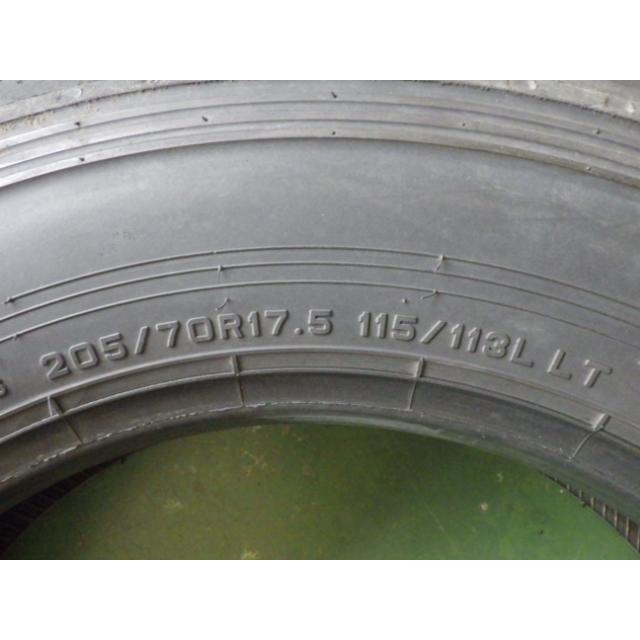205/70R17.5 115/113L 中古再生 7分山 4本セット サマータイヤ L17513