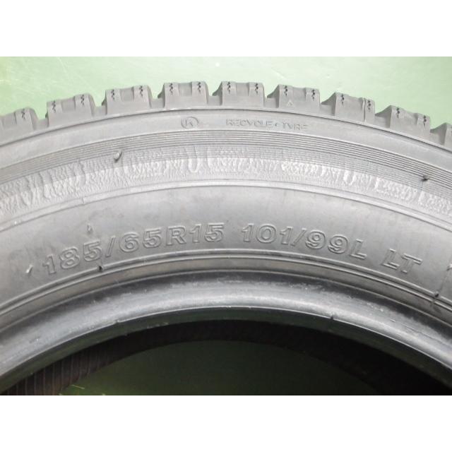 185/65R15 101/99L TOKO 冬 M934 中古再生 8分山 4本セット 