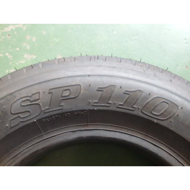 DUNLOP（ダンロップ） 225/80R17.5 123/122L 夏 SP110 中古 9.9分山 4 