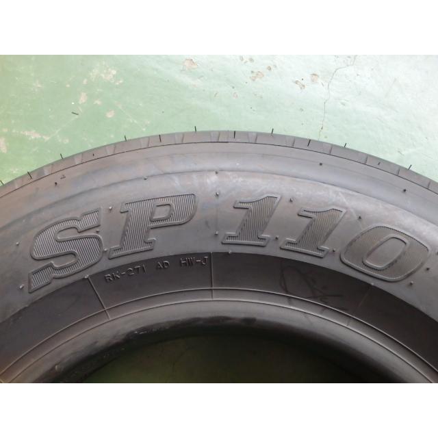 DUNLOP（ダンロップ） 225/80R17.5 123/122L 夏 SP110 中古 9.9分山 4 