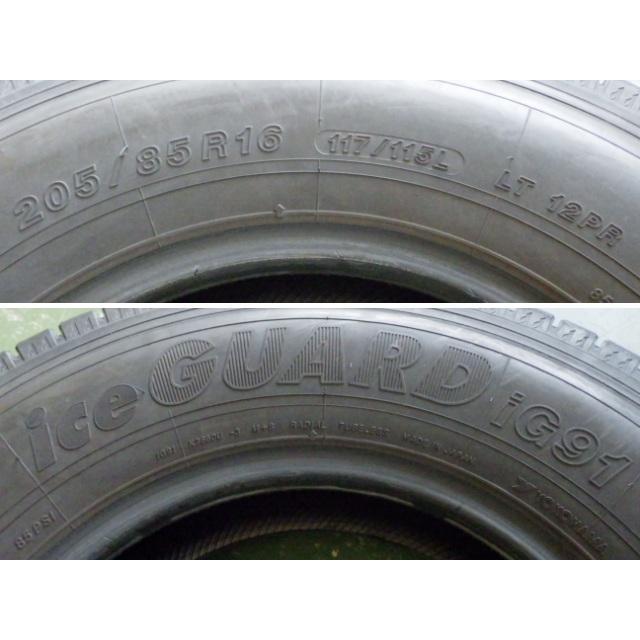 YOKOHAMA ice GUARD iG91 205/85R16 117/115L LT 12PR 16インチ トラックタイヤ 冬 2017年 バリ溝 ダイナ エルフ等　(TU66) クレジットカード QR決済可能 Amazon.co.jp: 205/85R16 117/115L 16インチ ヨコハマ アイスガード