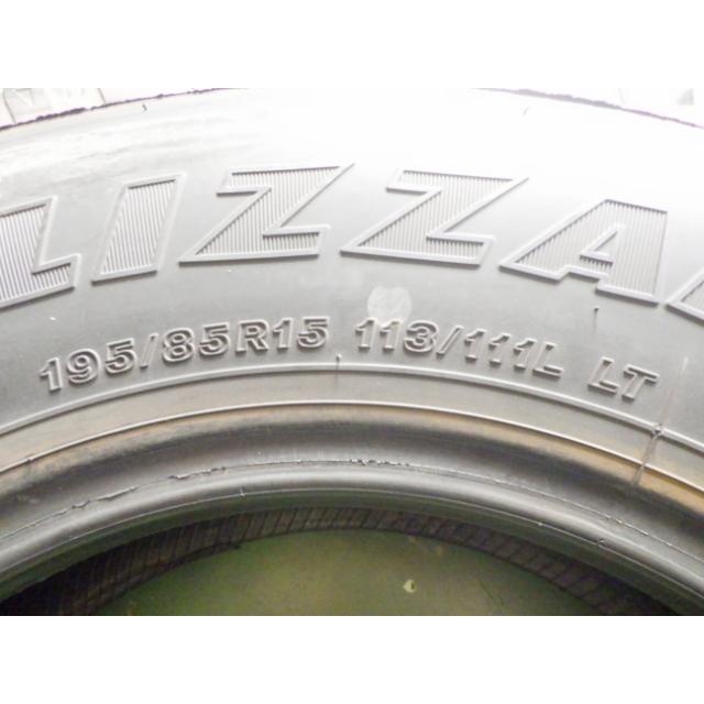 195/85R15 113/111L ブリヂストン 冬 BLIZZAK W979 中古 7分山 2本