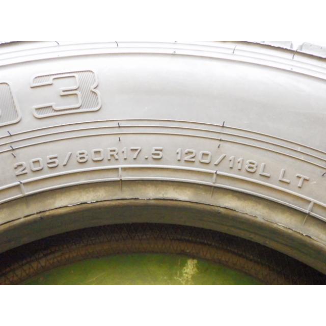 DUNLOP（ダンロップ） 205/80R17.5 120/118L 冬 WINTERMAXX LT03 中古 